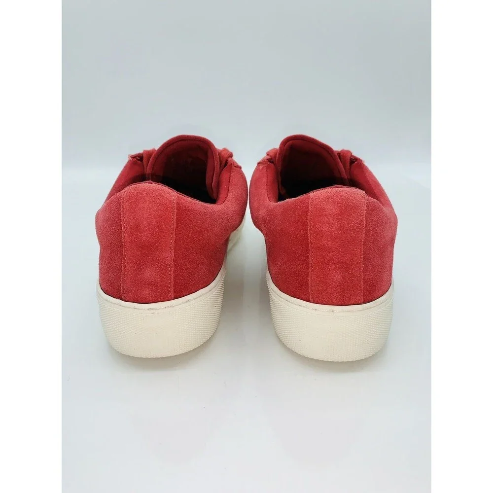 Laurie Felt Women's Lace Up Tennis Shoes Red Suede US 9M - Picture 5 of 11